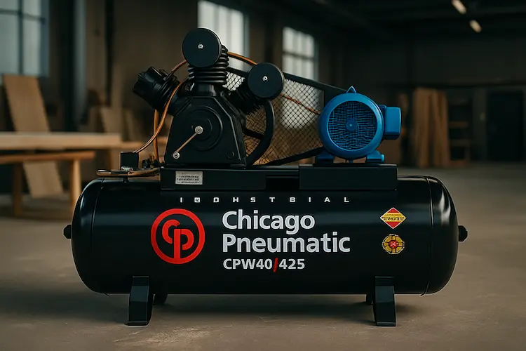 Compressor de pistão CPW 40/425 em ambiente industrial