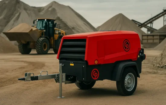 Compressores portáteis Chicago Pneumatic em ambiente de mineração