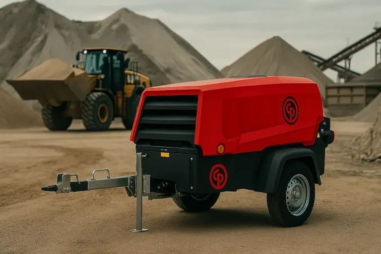 Compressores portáteis Chicago Pneumatic em ambiente de mineração