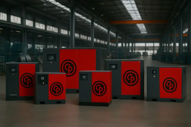 Compressores de parafuso Chicago Pneumatic para uso industrial – Powertech