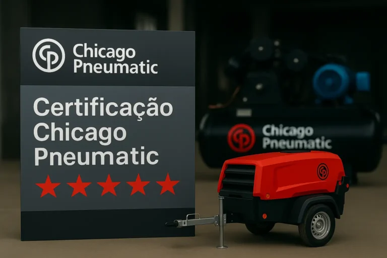 Certificação Chicago Pneumatic 5 estrelas da Powertech em Minas Gerais