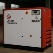 Compressor Chicago Pneumatic S8 em ambiente industrial disponível na Powertech