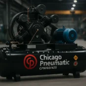 Compressor CPW 60 Chicago Pneumatic em ambiente industrial