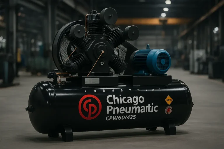 Compressor CPW 60 Chicago Pneumatic em ambiente industrial