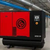 Compressor CPVR 30 Chicago Pneumatic em ambiente industrial - Powertech