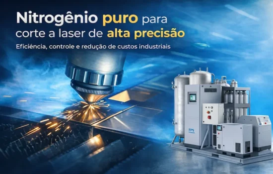 Sistema de geração de nitrogênio puro para corte a laser de alta precisão em indústria metalúrgica