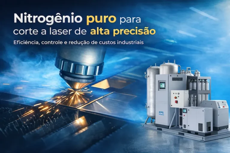 Sistema de geração de nitrogênio puro para corte a laser de alta precisão em indústria metalúrgica